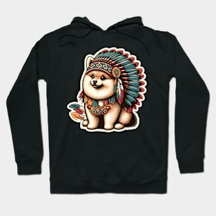 Pomeranian indian Hoodie